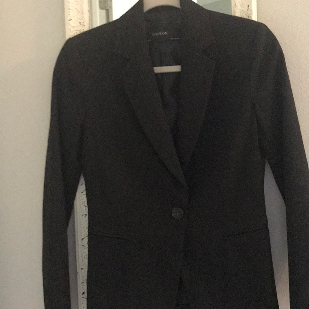 New -ZARA Black blazer jacket size 4 $35 - Picture 3 of 8